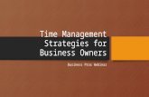 Time Management Strategies For Business Owners