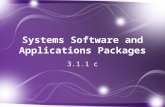 Systems software and applications packages