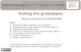 OLDSMOOC Week5 part 2: Testing the prototypes. Diana Laurillard