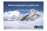 Mobile application platforms - Introduction