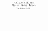 Callum Wallace Music Video Moodboards