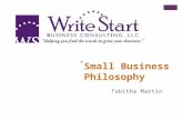 Write Start Small Business Philosophy