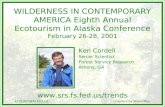 WILDERNESS IN CONTEMPORARY AMERICA Eighth Annual Ecotourism ...