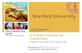 Not Getting Enough Sleep (CHALLENGE ASSUMPTIONS 1) - Stanford University