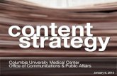 CUMC Content Strategy