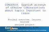 Congenia: Genuine Conversations about topics important to learn