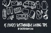 15 Sustainable Living tips to Save Money and Resources
