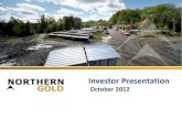 Northern Gold Investor Presentation
