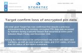 Target confirm loss of encrypted pin data