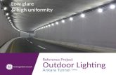 Ankara tunnel - Outdoor lighting project with GE