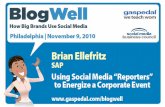 BlogWell Philadelphia Social Media Case Study: SAP, presented by Brian Ellefritz