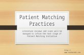Patient Matching Practices