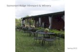 Somerset Ridge Vineyard And Winery Spring 2012