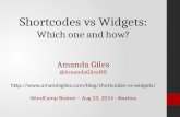 Shortcodes vs Widgets: Which one and how?