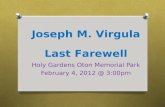 Joseph M. Virgula's Last Farewell at Holy Gardens Oton Memorial Park