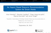 An Aspect Based Resource Recommendation System for Smart Hotels