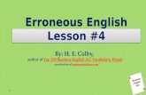 Erroneous English #4 - Than Me vs. Than I