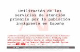 La población inmigrante en España no utiliza más los servicios de APS que la autóctona