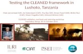 Testing the CLEANED framework in Lushoto, Tanzania