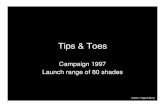 Tips & Toes Print ad Campaign
