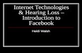 Internet technologies & hearing loss: Facebook
