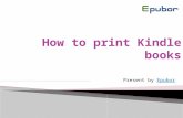 How to print kindle books