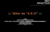 Taller SEO - Analytics