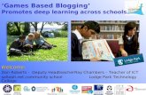 Games based blogging   promoting deep learning across schools final upload