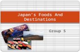 Japan's foods and destination