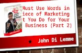 *57* Must Use Words in Every Piece of Marketing You Do for Your Business - Part 2