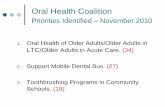 Oral health coalition priorities identified – november 2010