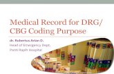 Medical Record for DRG/CBG Coding Purpose
