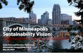 City of Minneapolis: Sustainability Vision