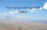 The great african rift valley (IHE project)
