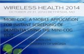 WH2014 Session: Mobi-cog a mobile application for instant screening of dementia using the mini-cog test