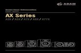 ADAM Audio A5X Aktif Yakın Stüdyo/Masaüstü Monitör Kullanım Klavuzu Manual