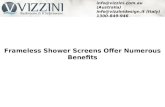 Frameless Shower Screens Offer Numerous Benefits
