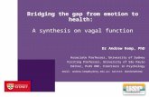 Bridging the gap between emotion and health