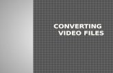 Converting video clips for edius
