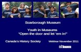 Youth in Museums - Canada's History Society Webinar November 2011