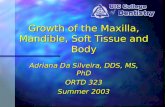 Growth of Maxilla, Mandible, Soft Tissue, and Body (most ...