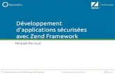 Développement sécurisé d'applications avec Zend Framework