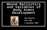 Wound Ballistics and Body Armor Paper Presentation