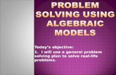 1.5 problem solving using algebraic models