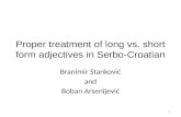 Long short form adjectives - sarajevo09 - presentation