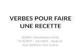 Bc004 F July 09 Week 10 Pct6 Pct7 Verbes Pour Faire Une Recette