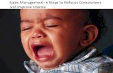 Sales Management: 6 Strategies to Refocus Complainers and Improve Team Morale