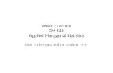 Week 2 lecture gm 533