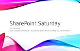 SharePoint Saturday Redmond Presentation