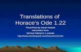 Horace 1 22 Translations